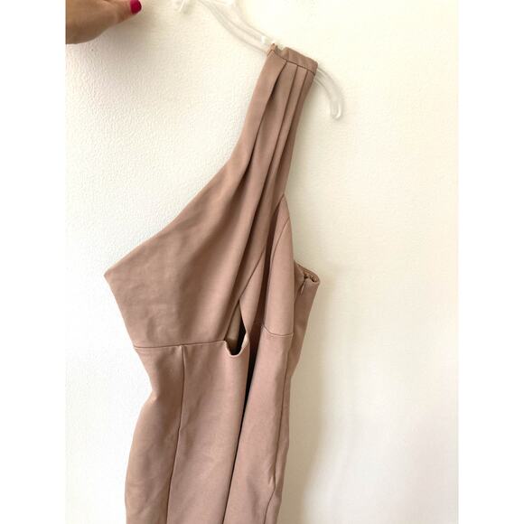 Lovers + Friends Stacy Maxi Dress Gown Mauve Nude Size XS - Picture 4 of 9